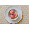 cream scalloped melamine salad sandwich plate