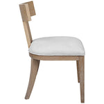 dining chair oak contemporary white seat