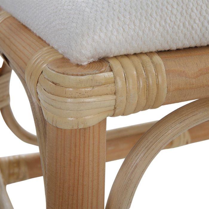 Small sales wicker bench