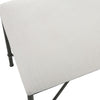 black white small bench upholstered seat modern