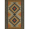 vinyl floor mat tribal pattern red orange black