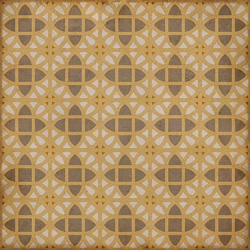 vinyl square floor mat lattice tile pattern cream tan