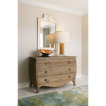 wood pine chest of 3 drawers antiqued brass knobs