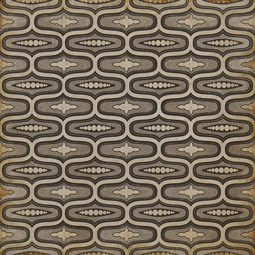 vinyl square floor mat line pattern black tan