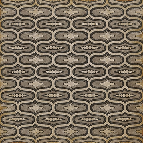 vinyl square floor mat line pattern black tan