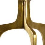 accent table cast aluminum gold tripod base 