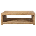 open design natural banana plant coffee table coastal