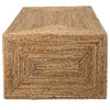 open design natural banana plant coffee table coastal