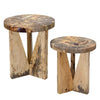 round wood nesting tables