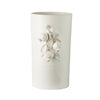 round tall white ceramic vase pomegranates