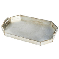 crackled silver tray