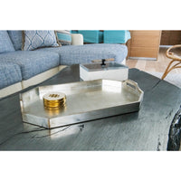 crackled silver tray