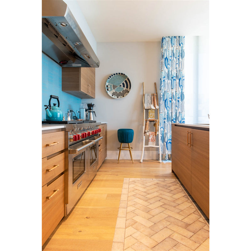 vinyl floorcloth gray wash neutral herringbone