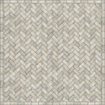 vinyl floorcloth gray wash neutral herringbone