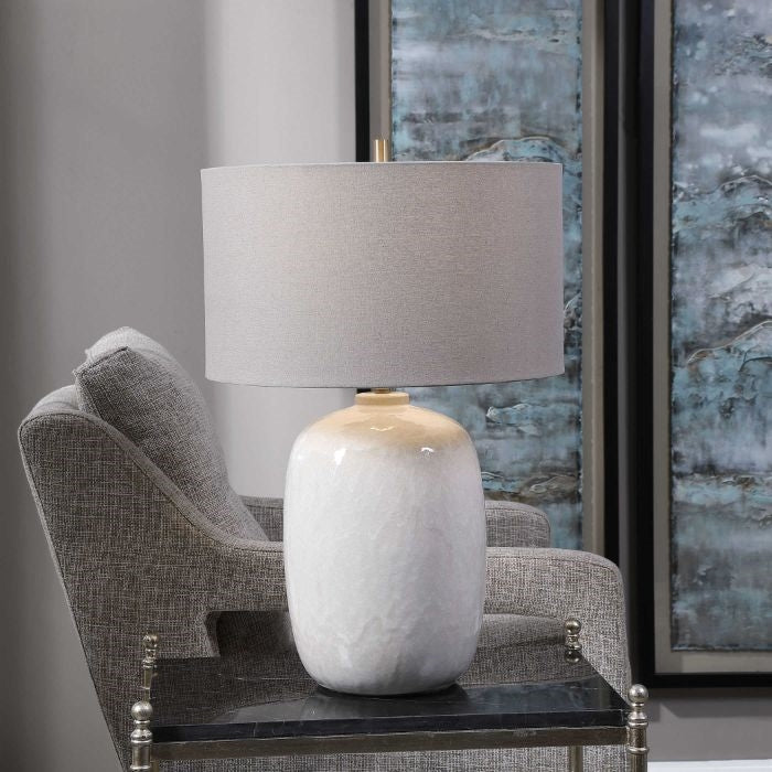 ivory-cream table lamp