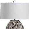 gray white table lamp