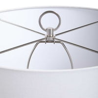gray white table lamp