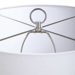 gray white table lamp