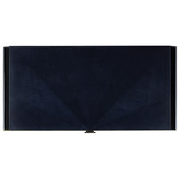 writing desk sapphire black brass glossy