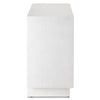 white oak geometric 4 door cabinet
