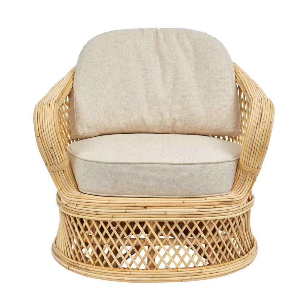 Unique tan and neutral chair
