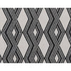 diamond pattern gray white area rug fringe reversible indoor/outdoor