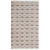diamond pattern natural sand white area rug fringe reversible indoor/outdoor