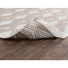 diamond pattern natural sand white area rug fringe reversible indoor/outdoor