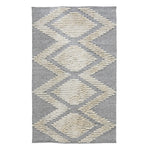 gray beige area rug high-low 5' x 8'