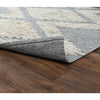 gray beige area rug high-low 8' x 10'