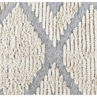 gray beige area rug high-low 8' x 10'