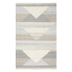 indoor/outdoor area rug gray tan beige triangle stripe