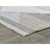 indoor/outdoor area rug gray tan beige triangle stripe