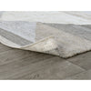 indoor/outdoor area rug gray tan beige triangle stripe