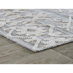 indoor/outdoor area rug gray tan beige tribal 8x10
