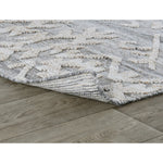 indoor/outdoor area rug gray tan beige tribal 8x10