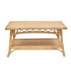 natural rattan coffee table shelf