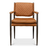 Unique leather and metal chair