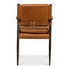 Unique leather and metal chair