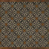 Spicher & Co vinyl floorcloth floor mat wood inlays mosaic parquet tan black gray vintage square