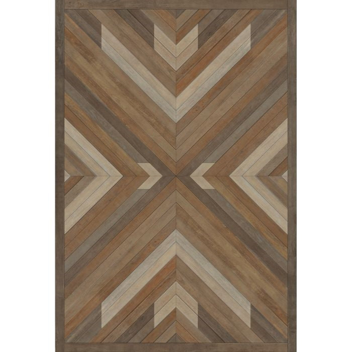 brown faux wood lay flat vinyl rug
