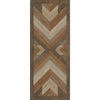 brown faux wood lay flat vinyl rug