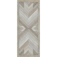 faux wood pattern neutral floor mat vinyl