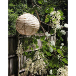 lantern pearl wave round hanging light solar