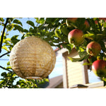 lantern pearl wave round hanging light solar