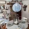lantern chevron solar hanging light decor