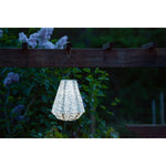 lantern pearl prism hanging light solar