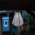 lantern pearl prism hanging light solar