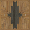 neutral black faux wood lay flat mat