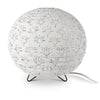 lantern white table light round laser cut geo floral